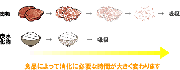 プロテイン吸収速度の変化